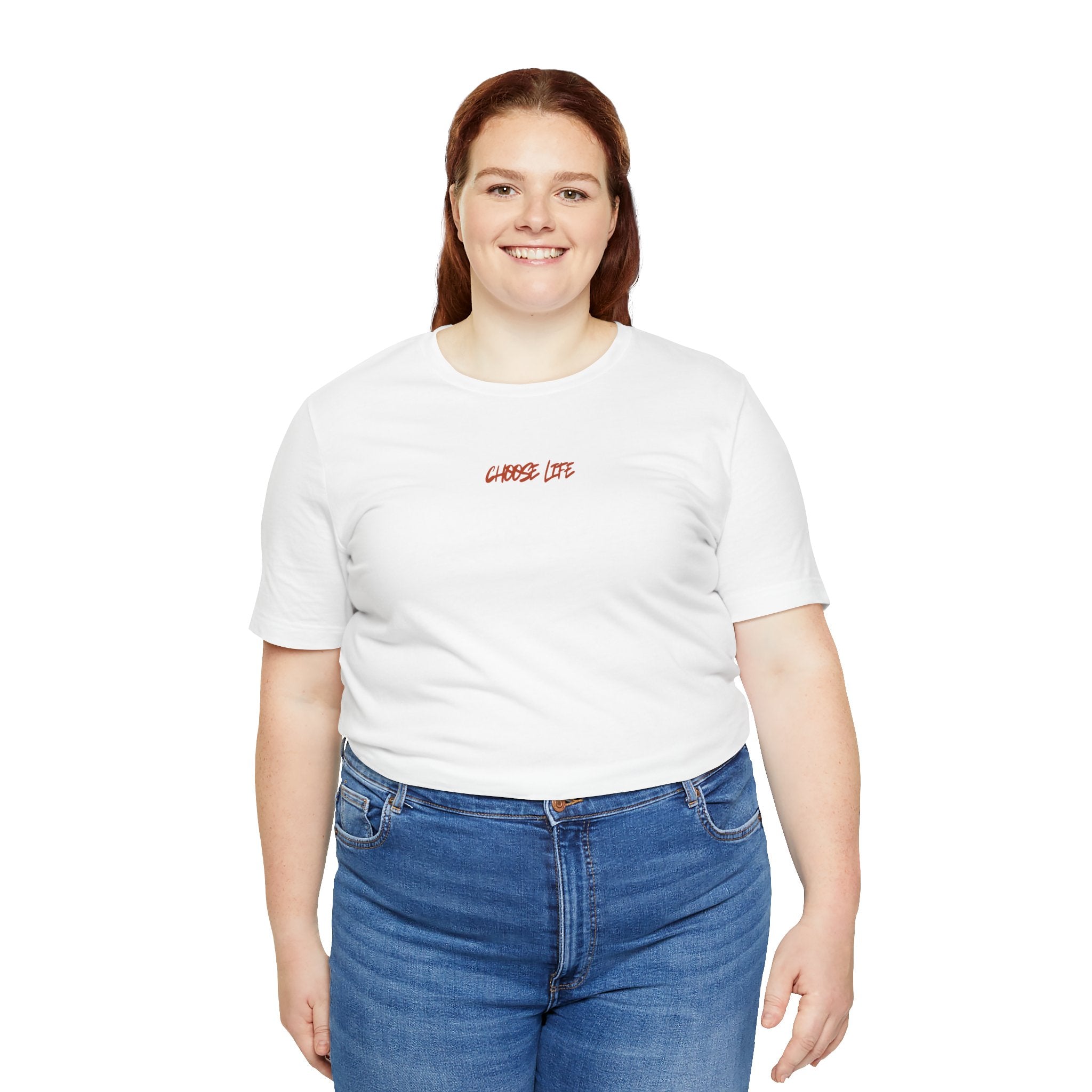 Choose Life - Unisex Tee by @thecrunchycatholicmom