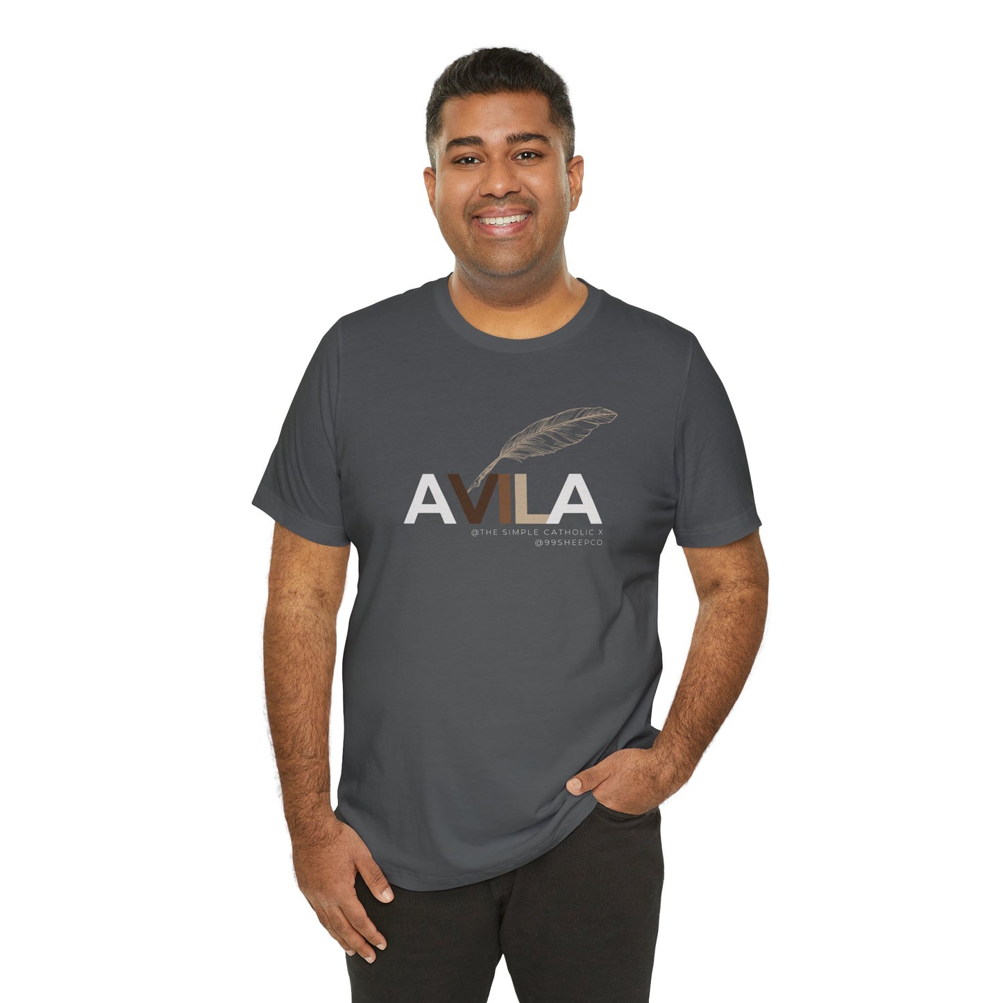 St Teresa of Avila (@TheSimpleCatholic) - Premium Unisex Tee