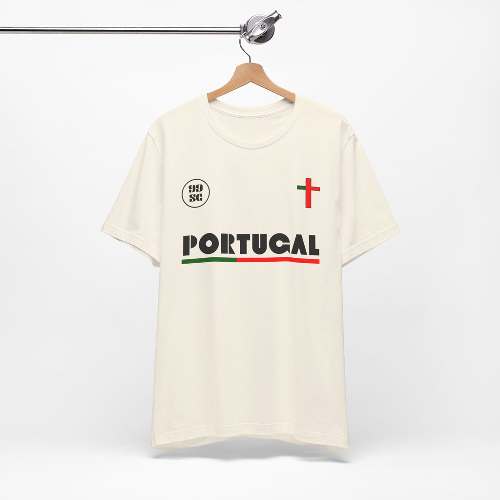 Our Lady of Fátima Catholic T-Shirt · Portugal Soccer Tee · Marian Devotion Apparel · Made in USA · 100% Profits Donated · 2026
