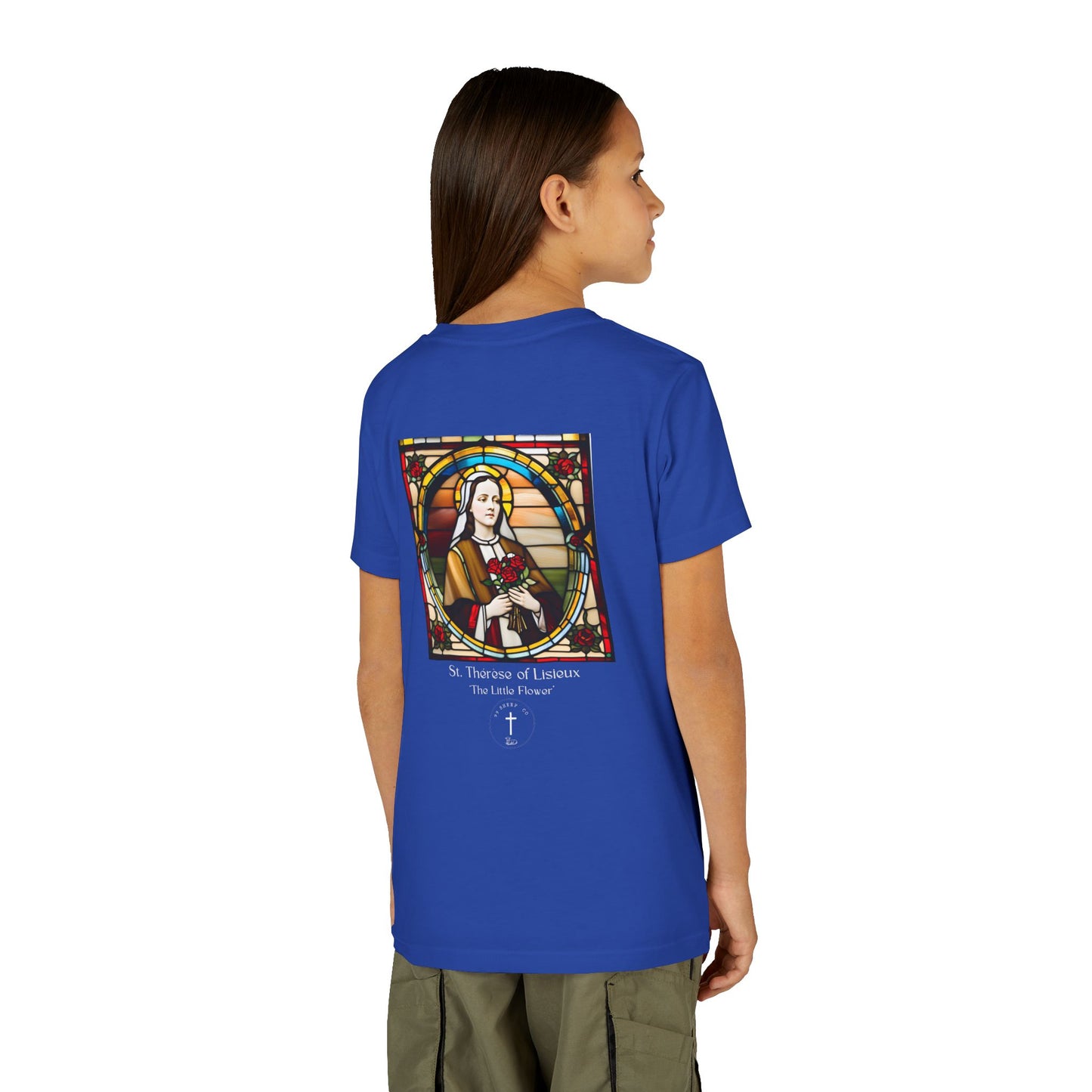 St. Therese of Lisieux Design - Unisex - Youth Short Sleeve Tee - Graphic Shirt