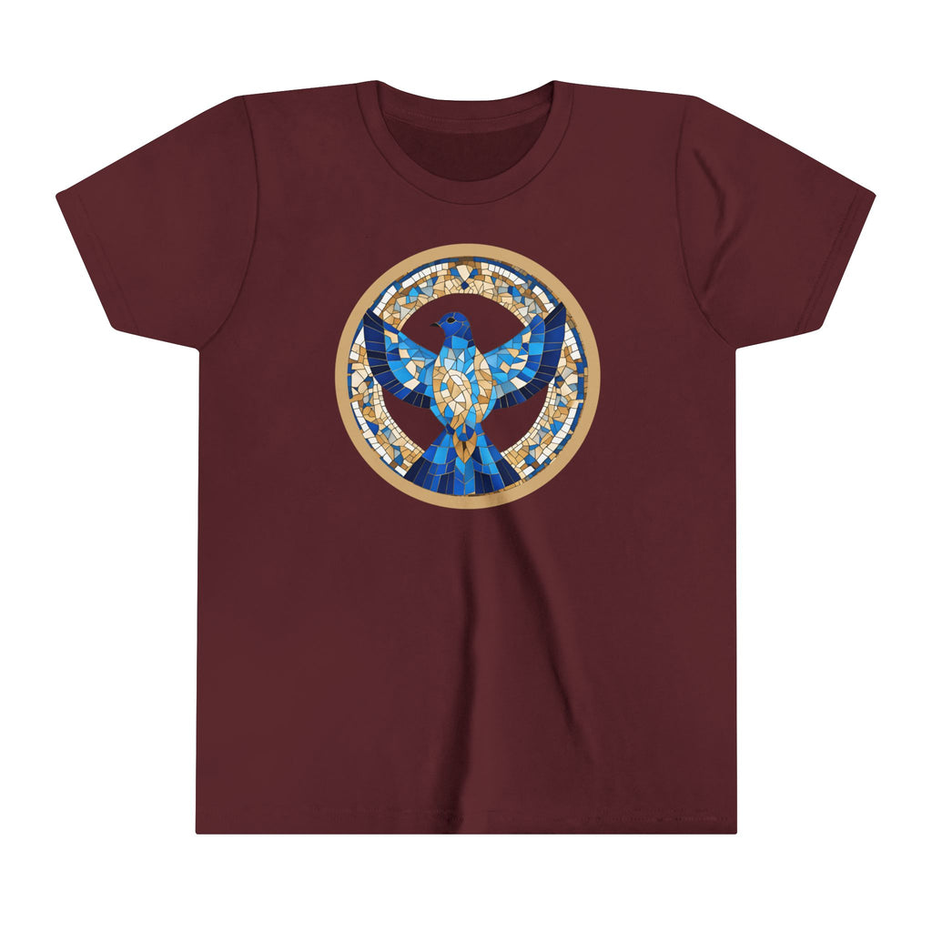 Holy Spirit Mosaic (Dove) -  Premium Youth Short Sleeve Tee