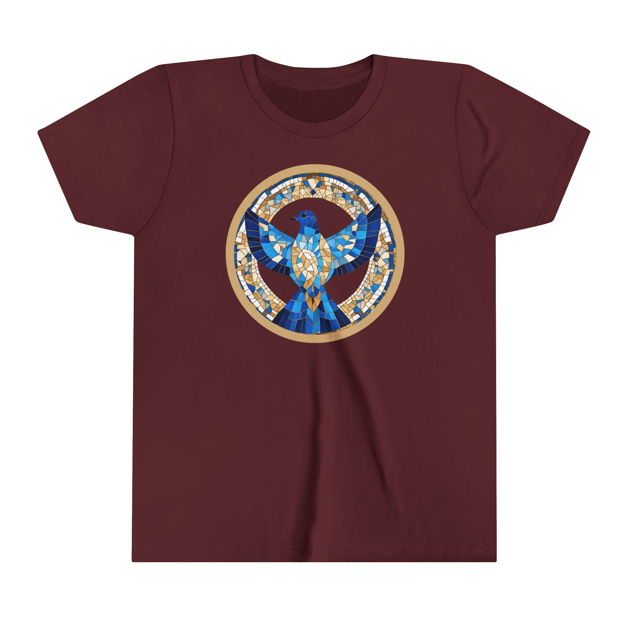Holy Spirit Mosaic (Dove) -  Premium Youth Short Sleeve Tee