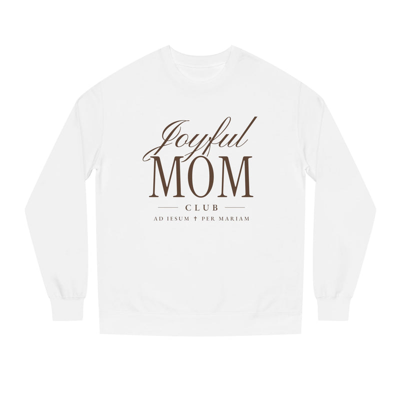 Joyful Mom Club Sweatshirt - Premium Women's Crew Neck — worn