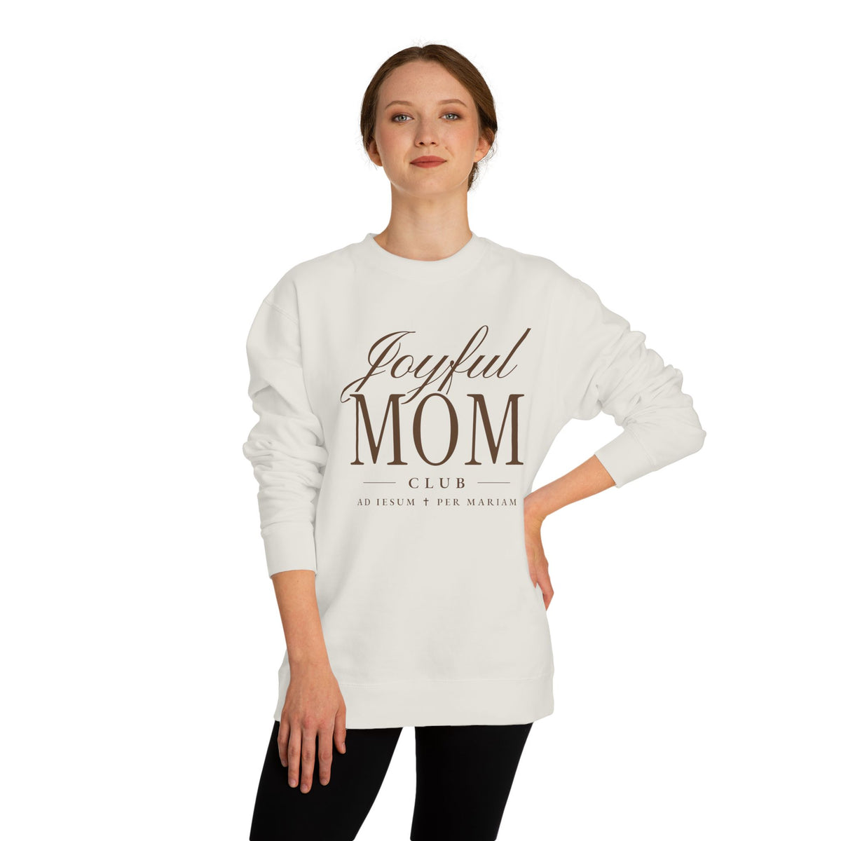 Joyful Mom Club Sweatshirt - Premium Women's Crew Neck