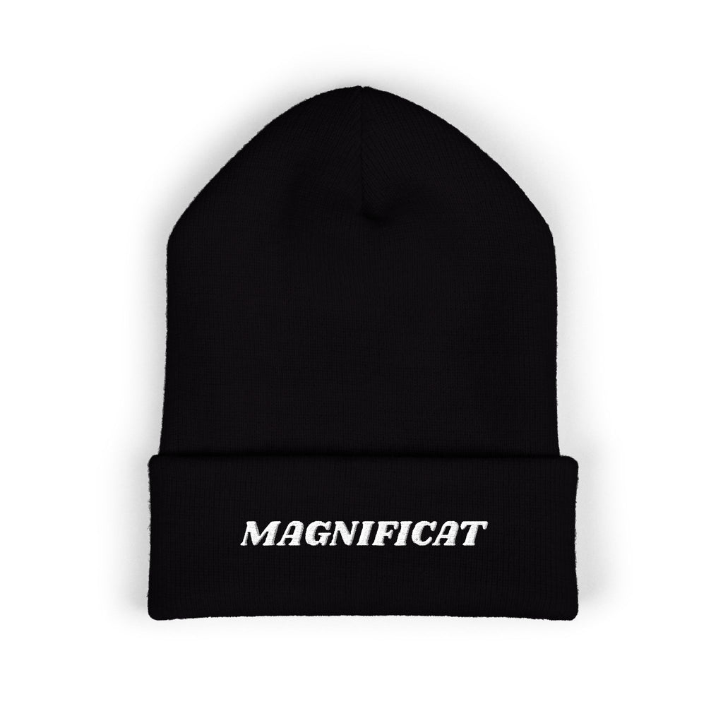 Magnificat Embroidered Cuffed Beanie Unisex