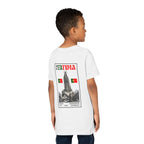 Our Lady of Fátima Catholic T-Shirt · Portugal Soccer Youth Tee · Unisex Marian Devotion Apparel · Made in USA · 100% Profits Donated · 2026