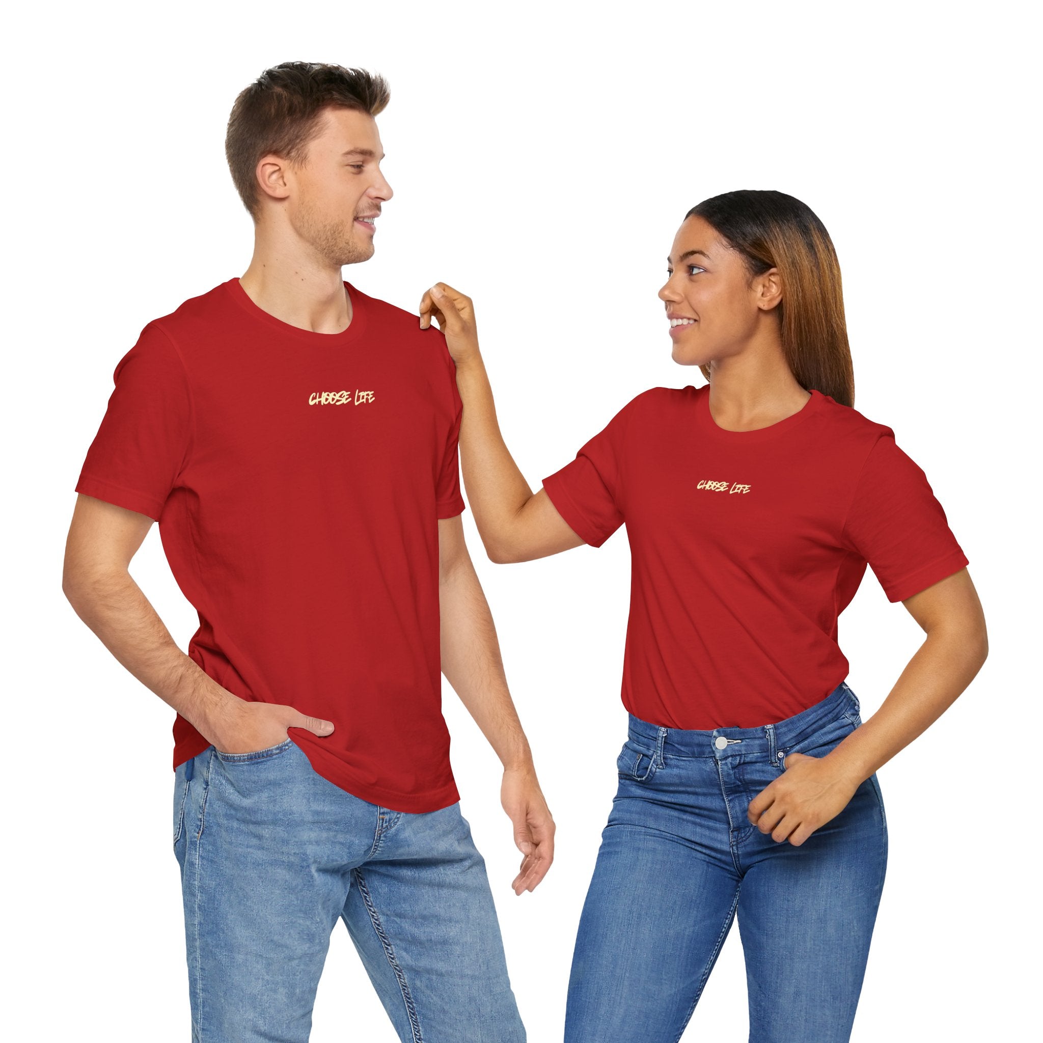 Choose Life - Unisex Tee by @thecrunchycatholicmom