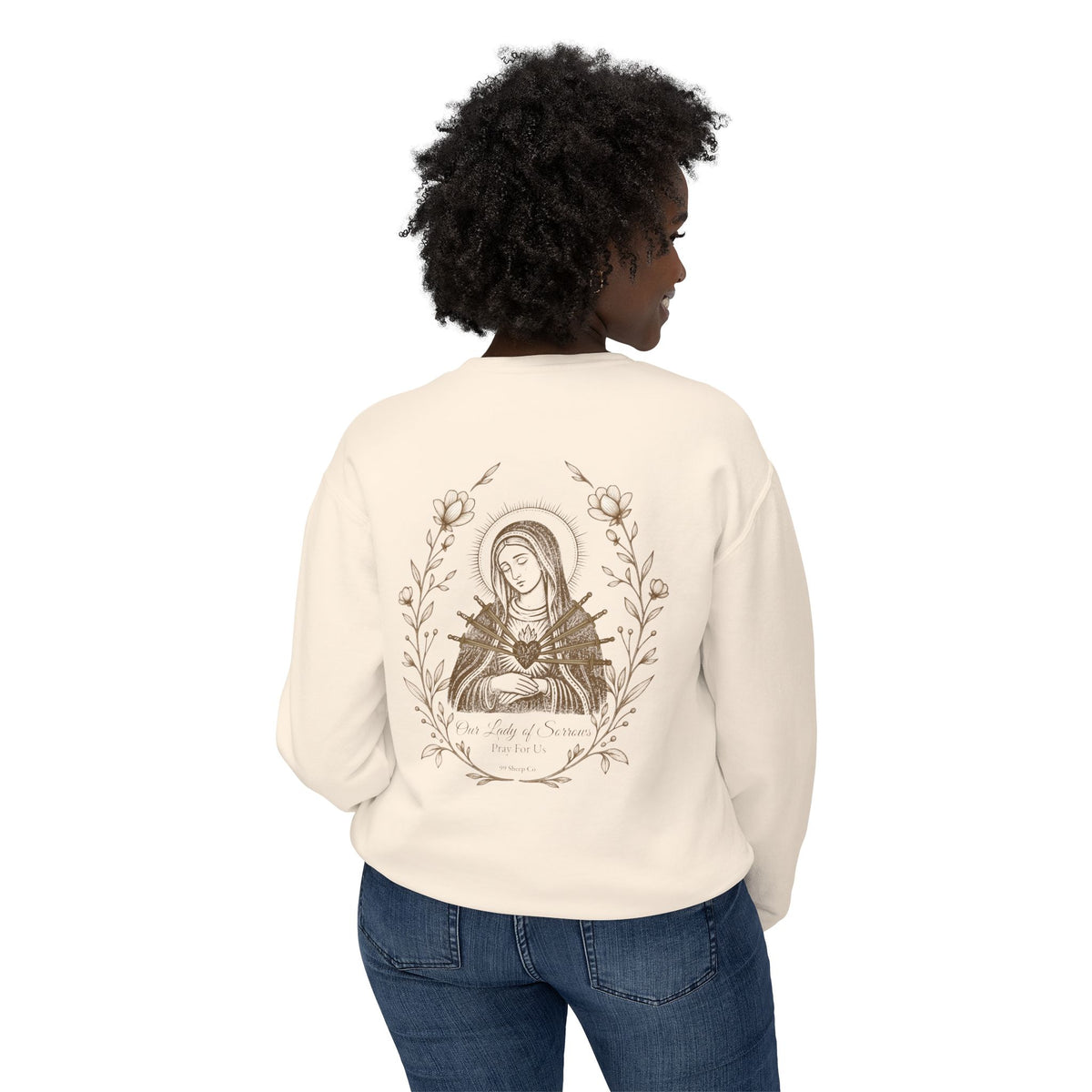 Motherhood | Our Lady of Sorrows - Premium Vintage Catholic Sweatshirt
