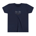 Padre Pio × Italy — "Pray, Hope, Don't Worry" Youth Tee | Saints of the Pitch