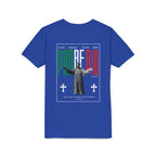 Padre Pio × Italy — "Pray, Hope, Don't Worry" Youth Tee | Saints of the Pitch