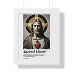 Sacred Heart of Jesus Vertical Mosaic Poster | Religious Wall Art, Home Decor, Christian Gift, Artwork