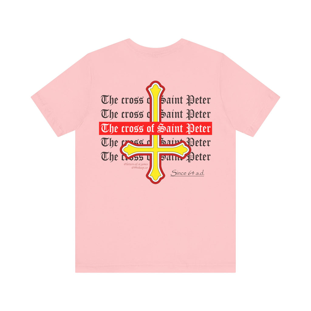 Saint Peter Cross Graphic Tee — Retro Gothic Unisex TShirt