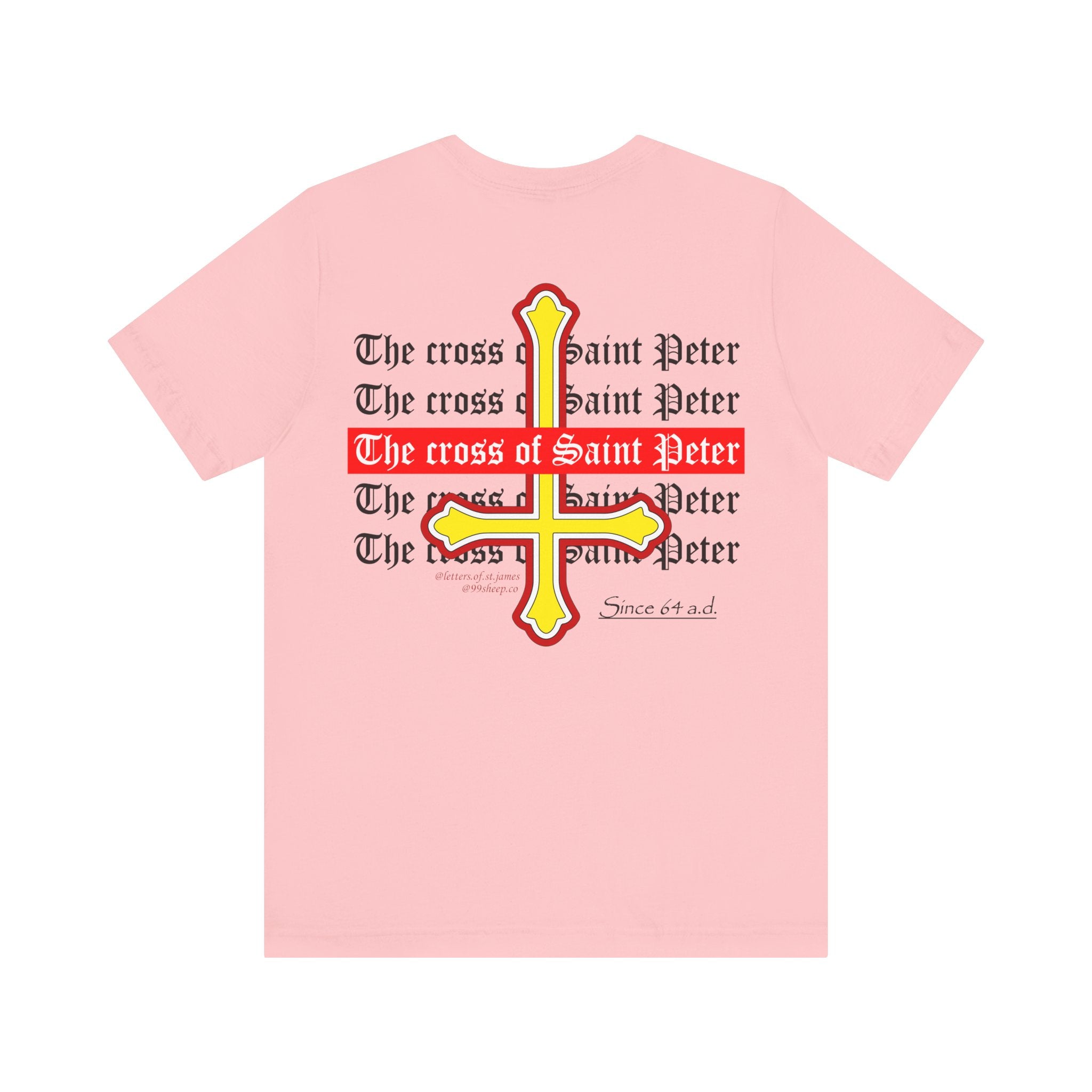 Saint Peter Cross Graphic Tee — Retro Gothic Unisex TShirt