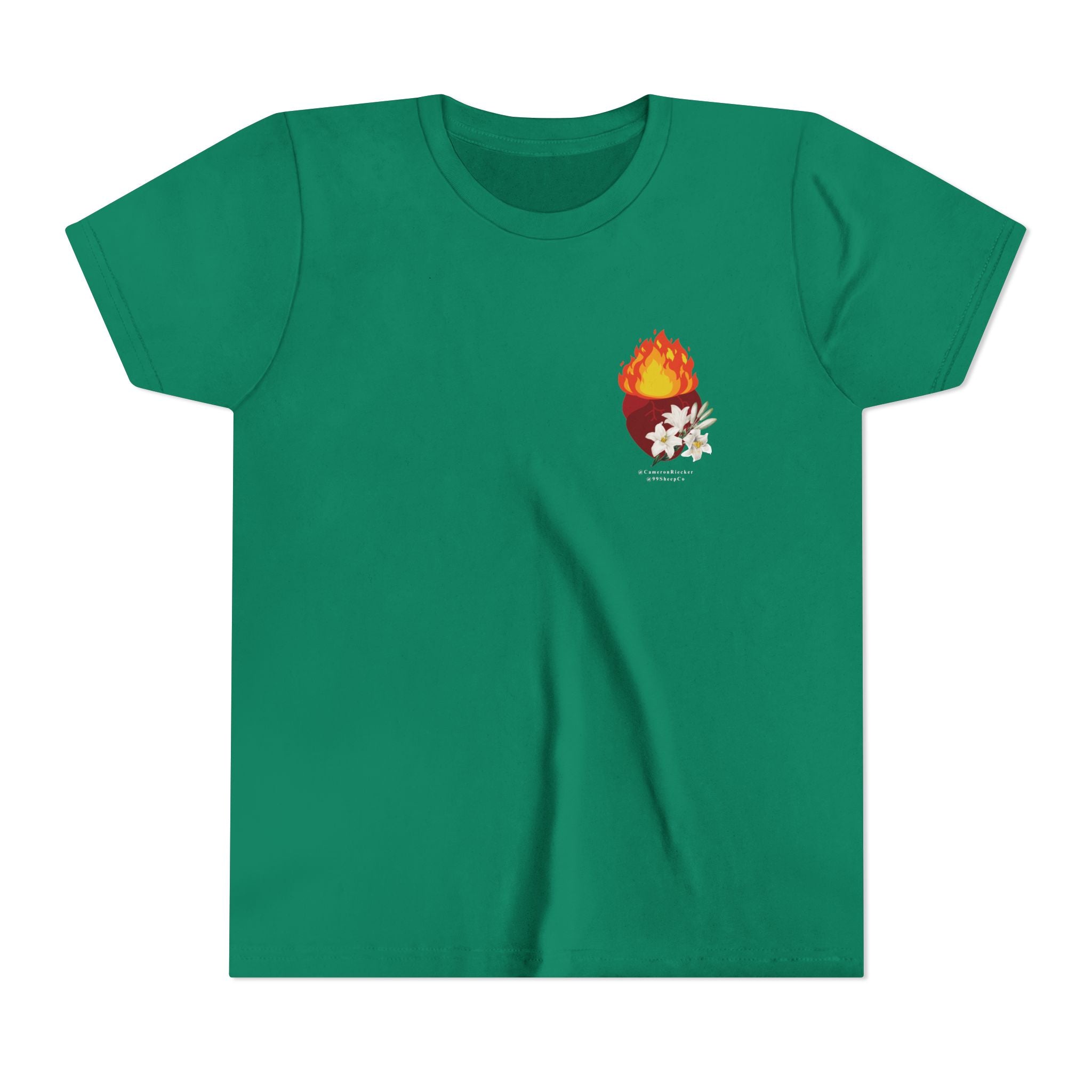 St. Joseph Chaste Heart - Unisex Youth Short Sleeve Tee - Graphic Shirt
