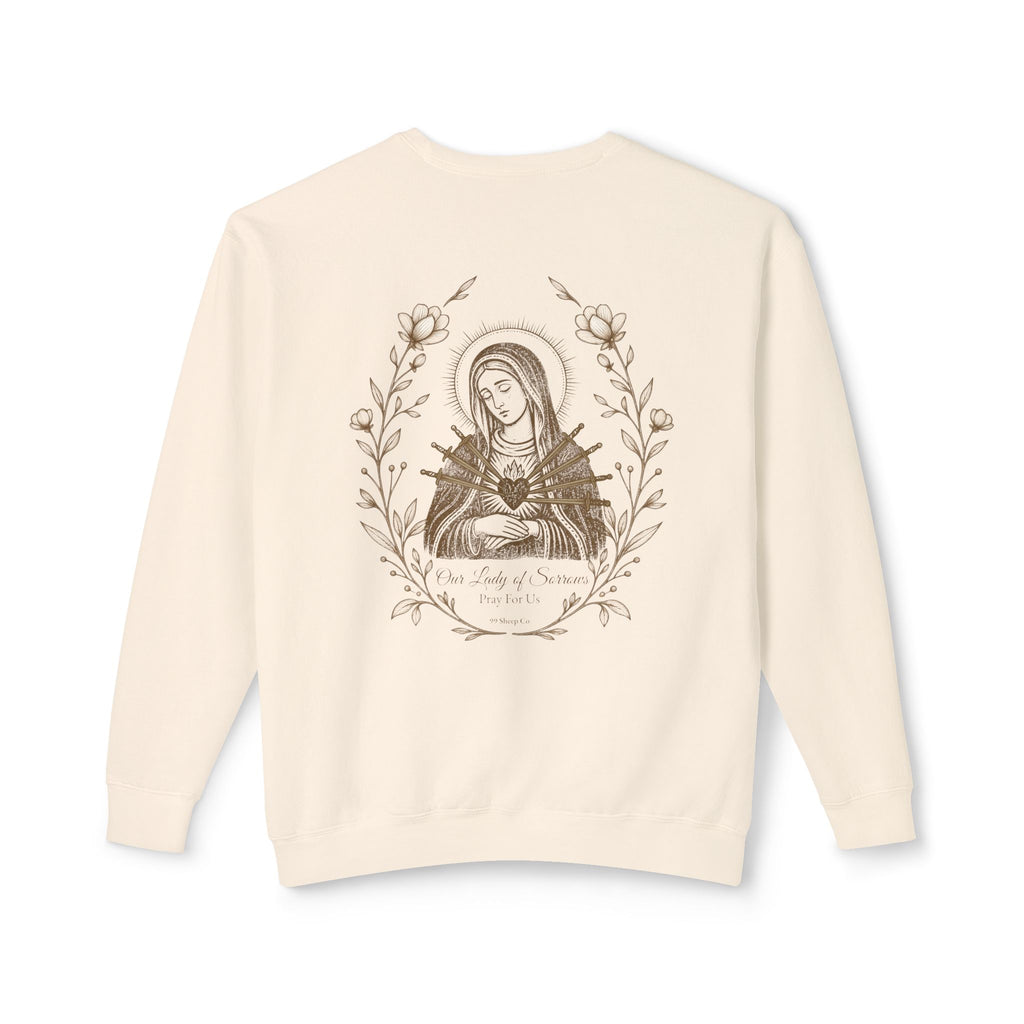 Motherhood | Our Lady of Sorrows - Premium Vintage Catholic Sweatshirt