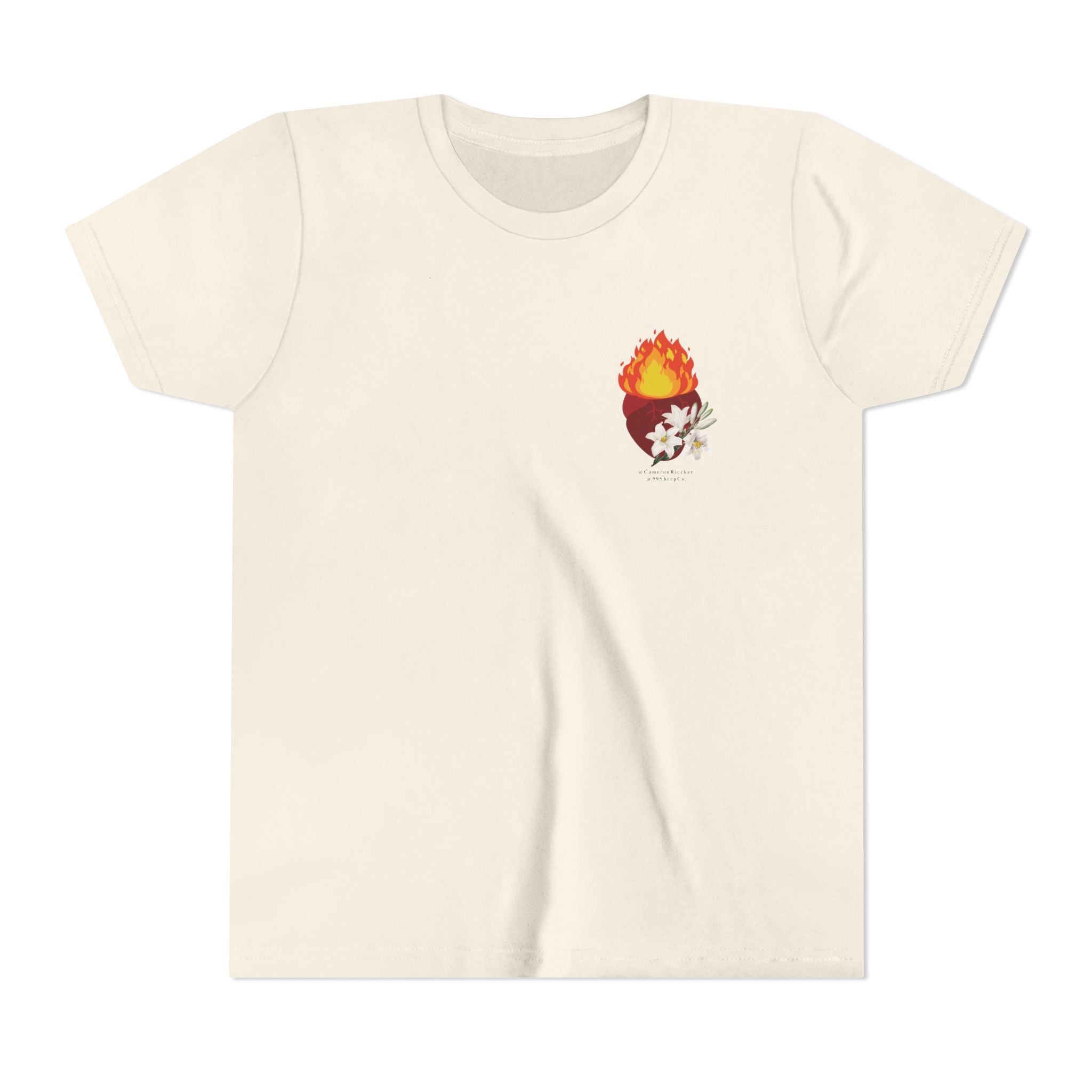 St. Joseph Chaste Heart - Unisex Youth Short Sleeve Tee - Graphic Shirt
