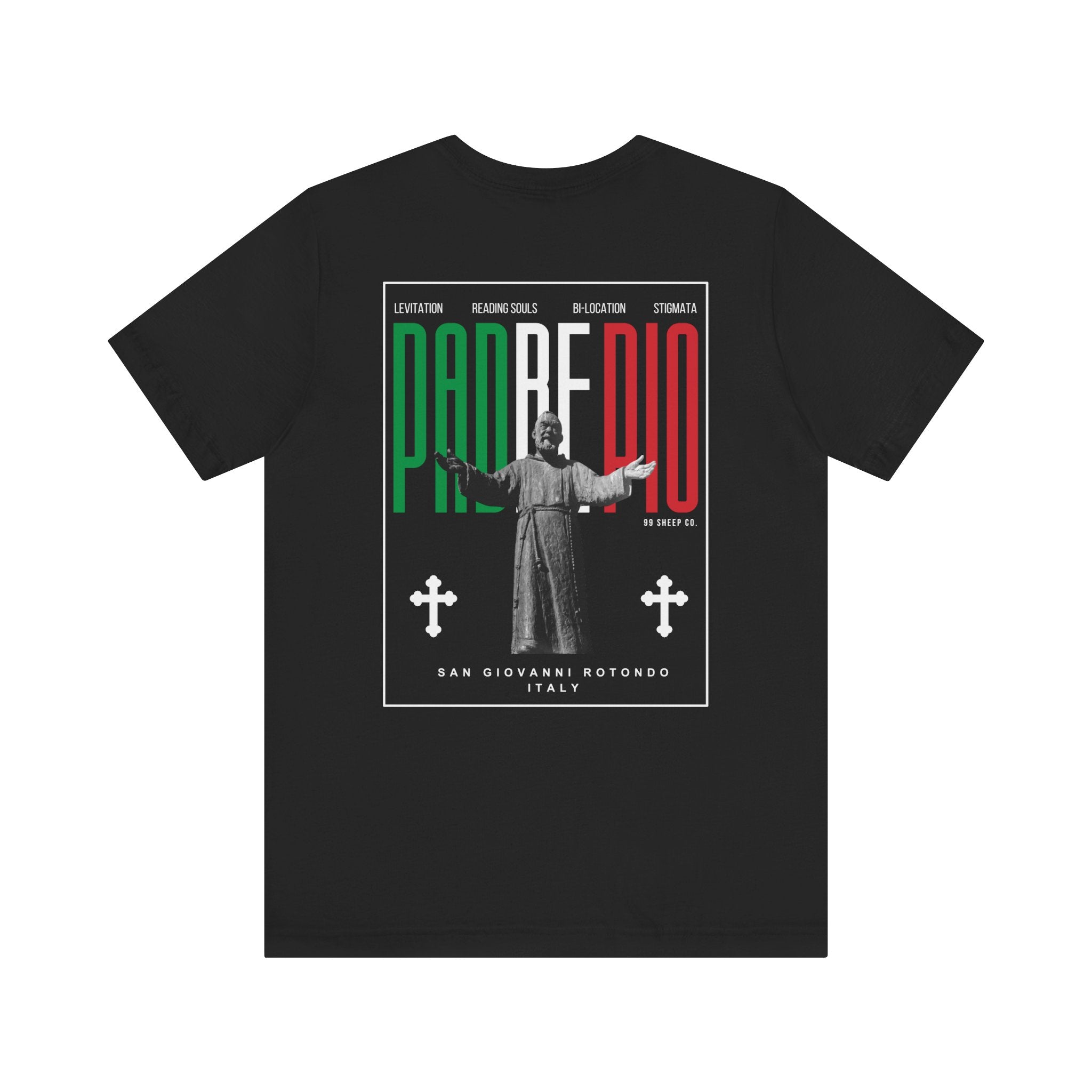 Padre Pio × Italy — "Pray, Hope, Don't Worry" Tee | Saints of the Pitch