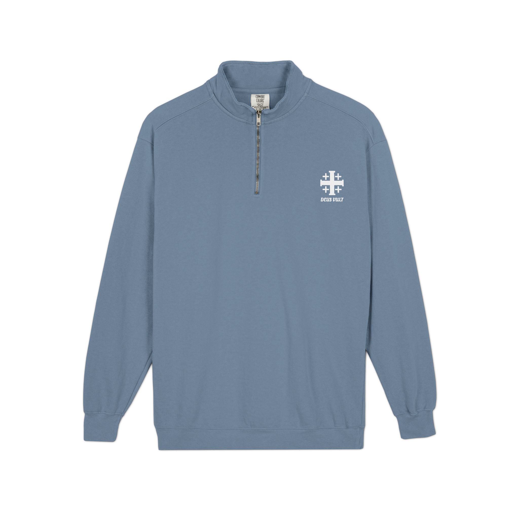 Jerusalem Cross - Quarter-Zip Sweatshirt — Minimal Pullover