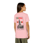 Our Lady of Fátima Catholic T-Shirt · Portugal Soccer Youth Tee · Unisex Marian Devotion Apparel · Made in USA · 100% Profits Donated · 2026