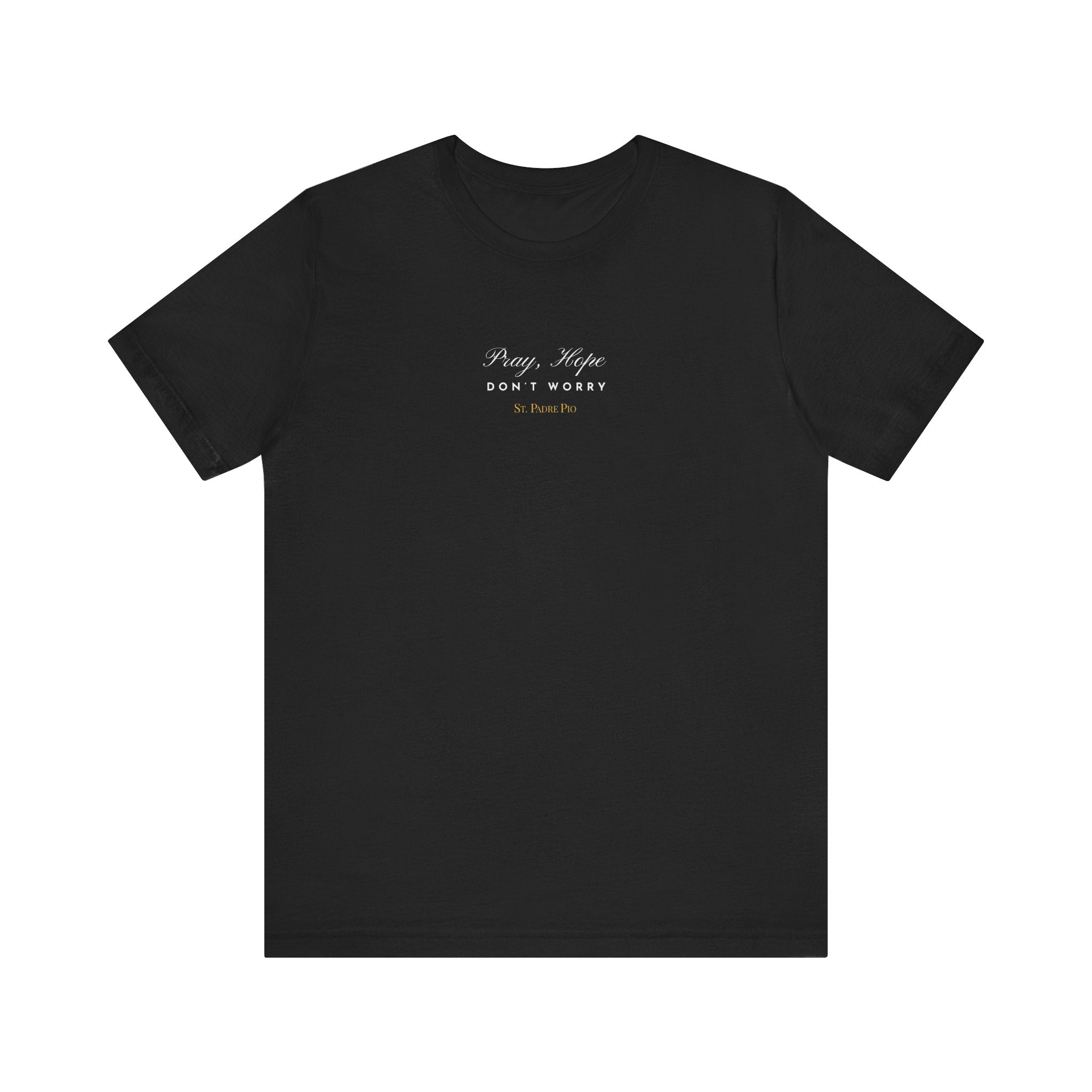 Padre Pio × Italy — "Pray, Hope, Don't Worry" Tee | Saints of the Pitch