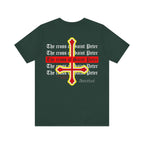 Saint Peter Cross Graphic Tee — Retro Gothic Unisex TShirt