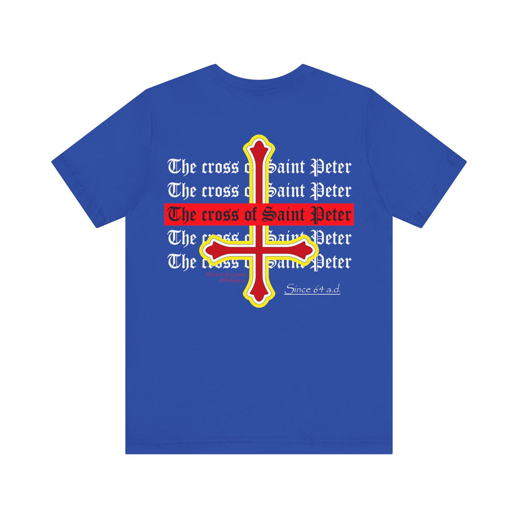 Saint Peter Cross Graphic Tee — Retro Gothic Unisex TShirt