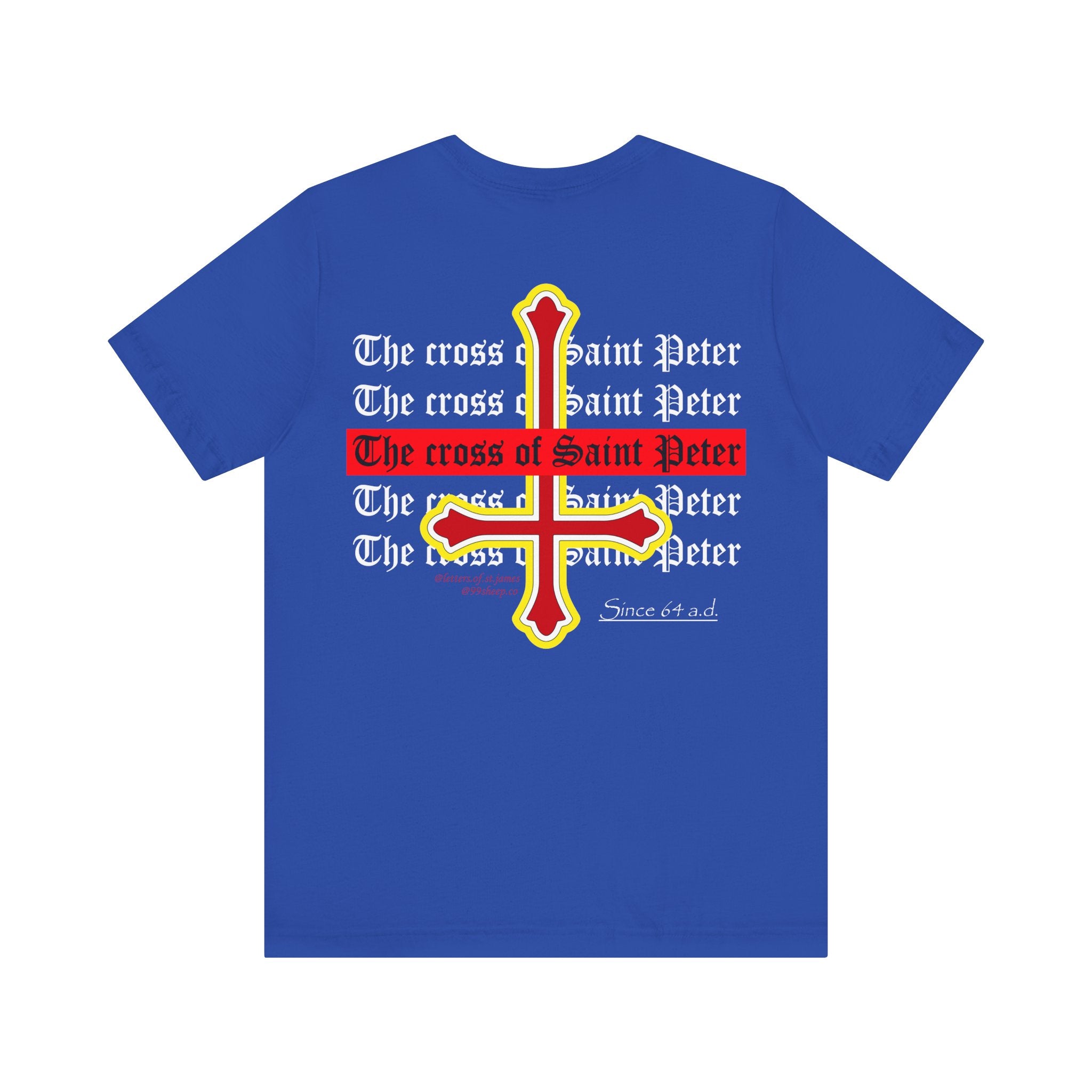 Saint Peter Cross Graphic Tee — Retro Gothic Unisex TShirt