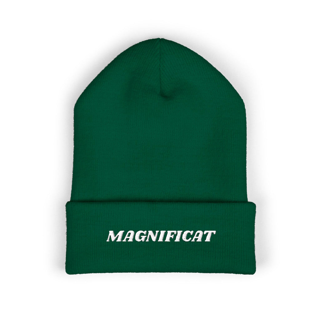 Magnificat Embroidered Cuffed Beanie Unisex