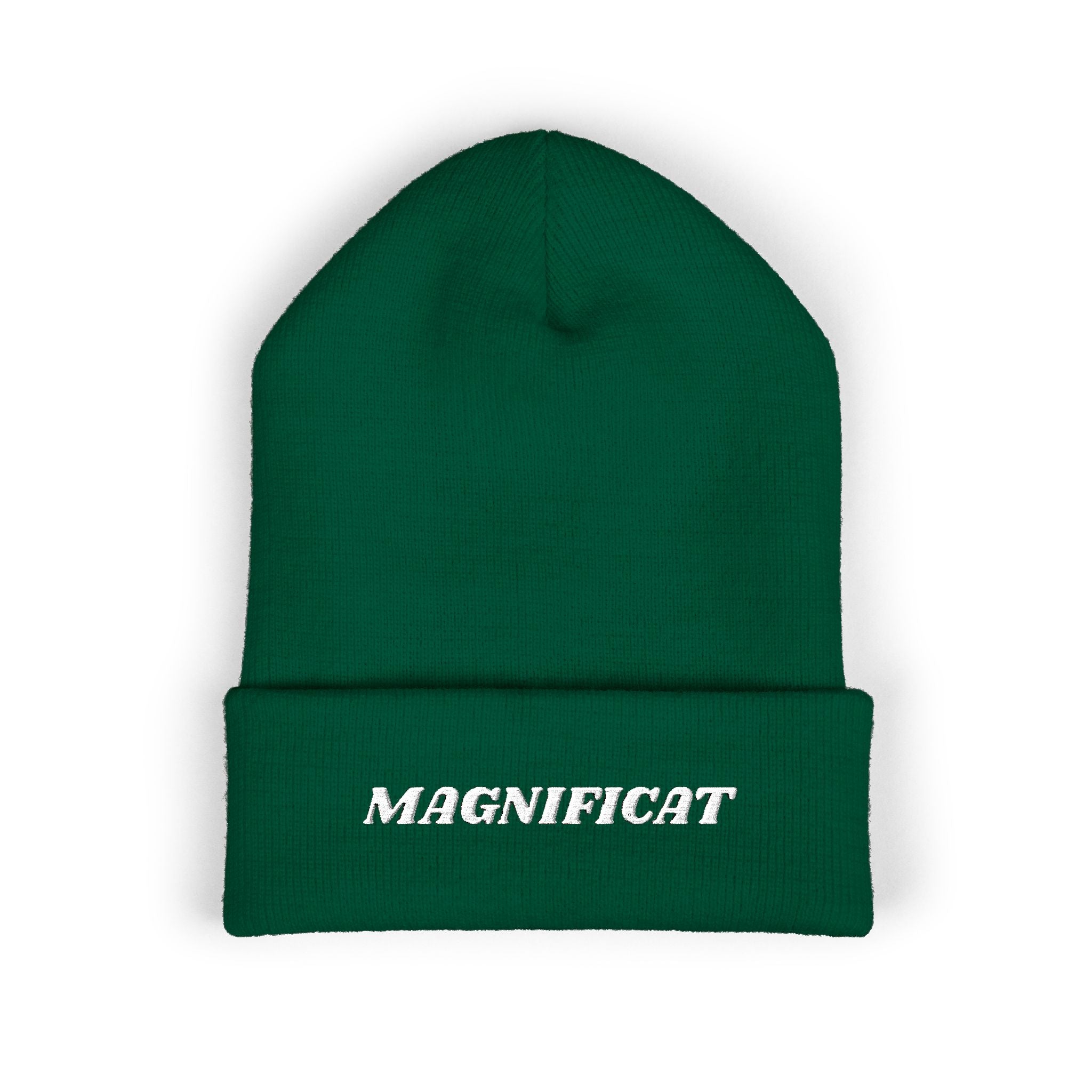 Magnificat Embroidered Cuffed Beanie Unisex