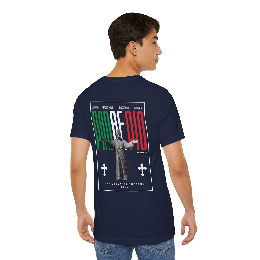 Padre Pio × Italy — "Pray, Hope, Don't Worry" Tee | Saints of the Pitch
