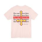 Saint Peter Cross Graphic Tee — Retro Gothic Unisex TShirt