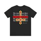 Saint Peter Cross Graphic Tee — Retro Gothic Unisex TShirt