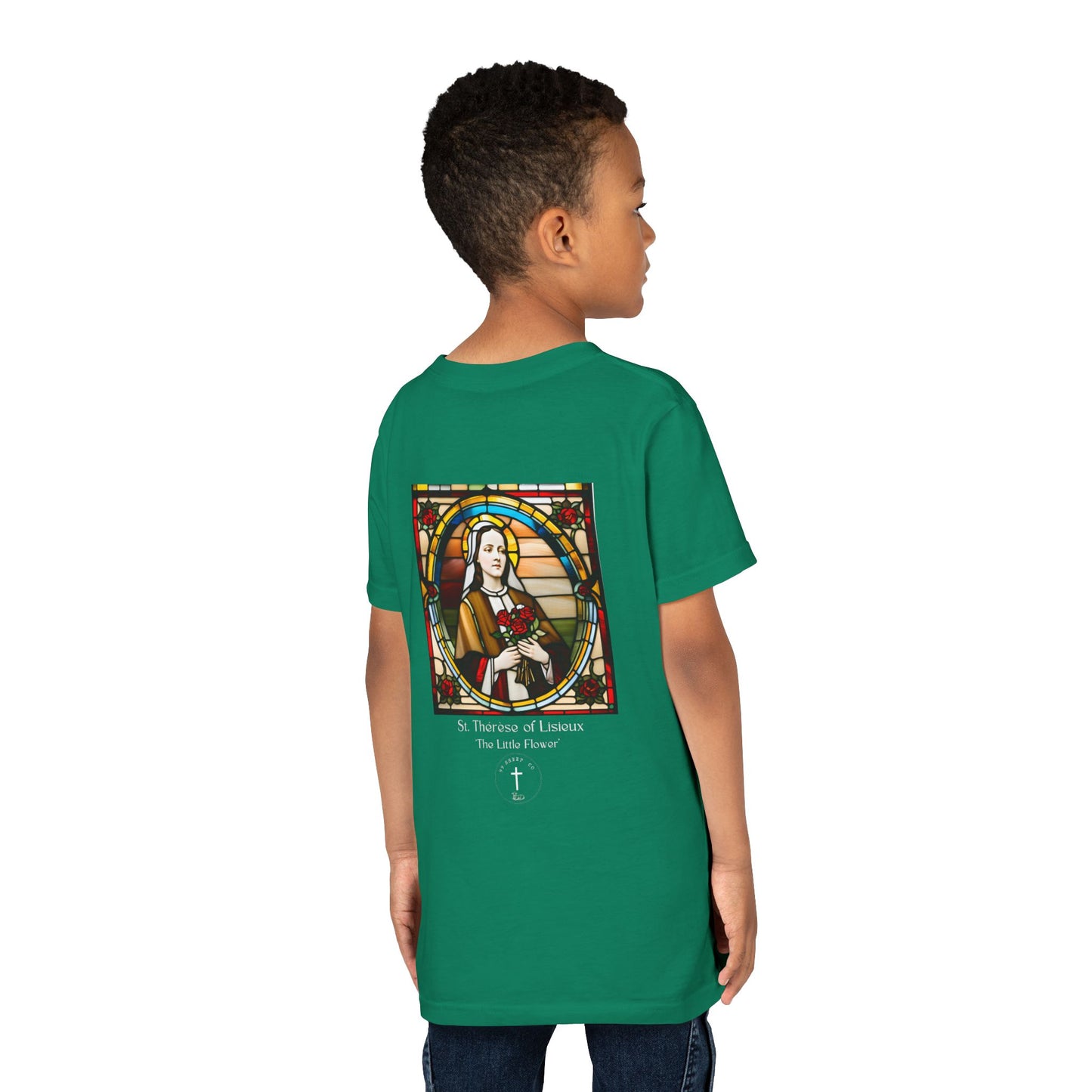 St. Therese of Lisieux Design - Unisex - Youth Short Sleeve Tee - Graphic Shirt