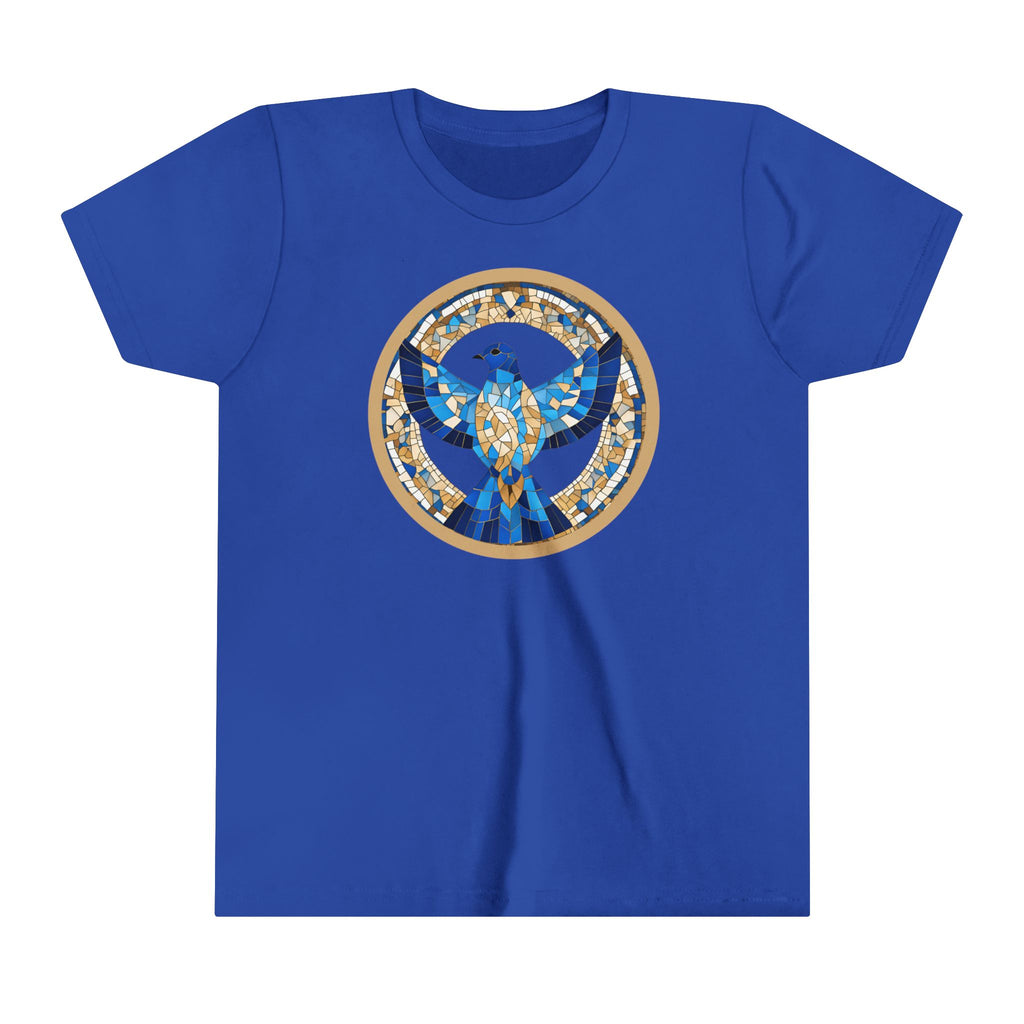 Holy Spirit Mosaic (Dove) -  Premium Youth Short Sleeve Tee