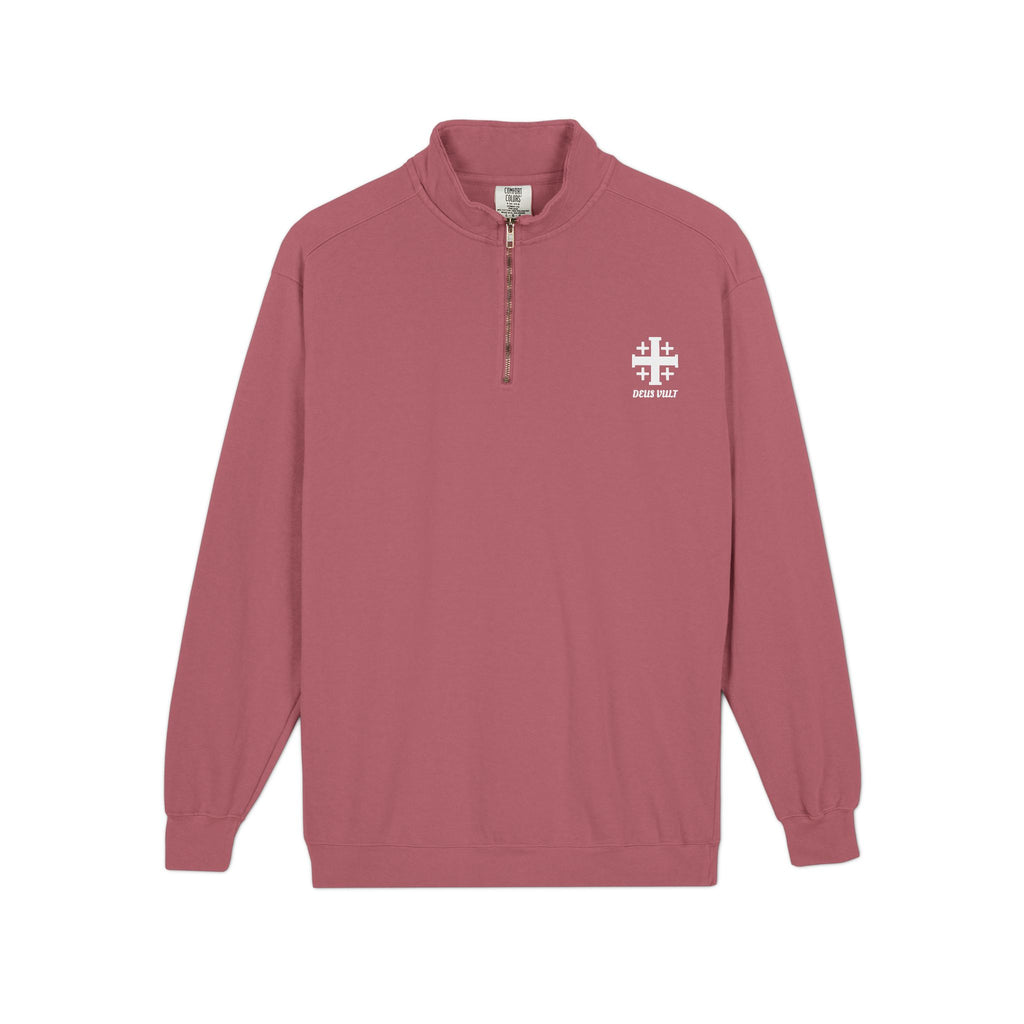 Jerusalem Cross - Quarter-Zip Sweatshirt — Minimal Pullover