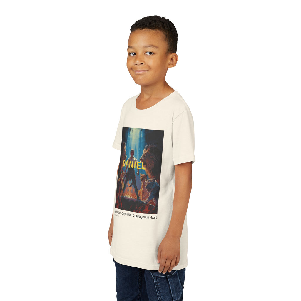 Daniel in the Lion's Den - Unisex - Youth Short Sleeve Tee - Graphic Shirt