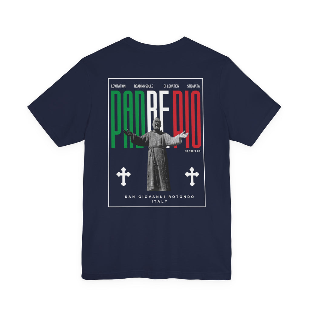 Padre Pio × Italy — "Pray, Hope, Don't Worry" Tee | Saints of the Pitch