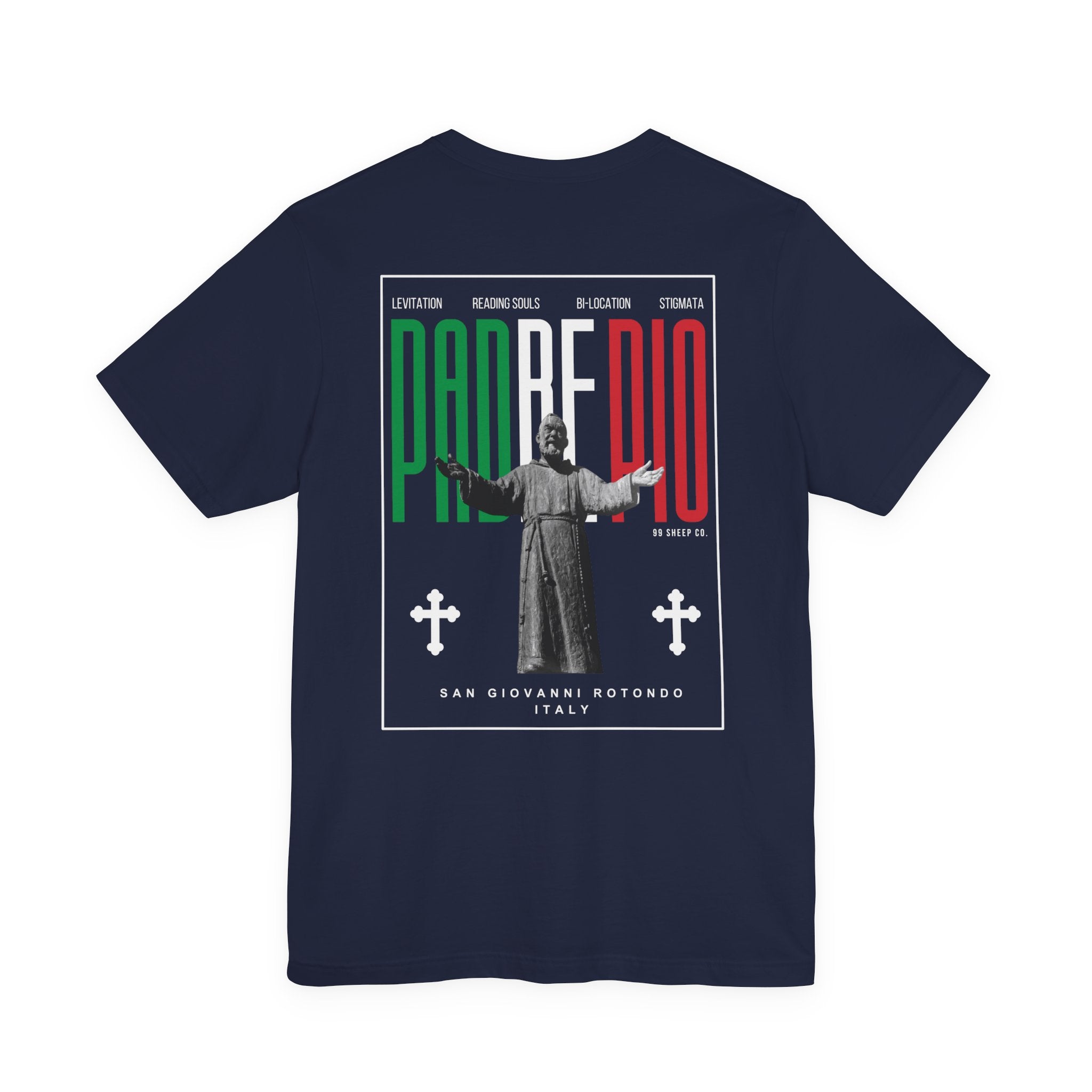 Padre Pio × Italy — "Pray, Hope, Don't Worry" Tee | Saints of the Pitch