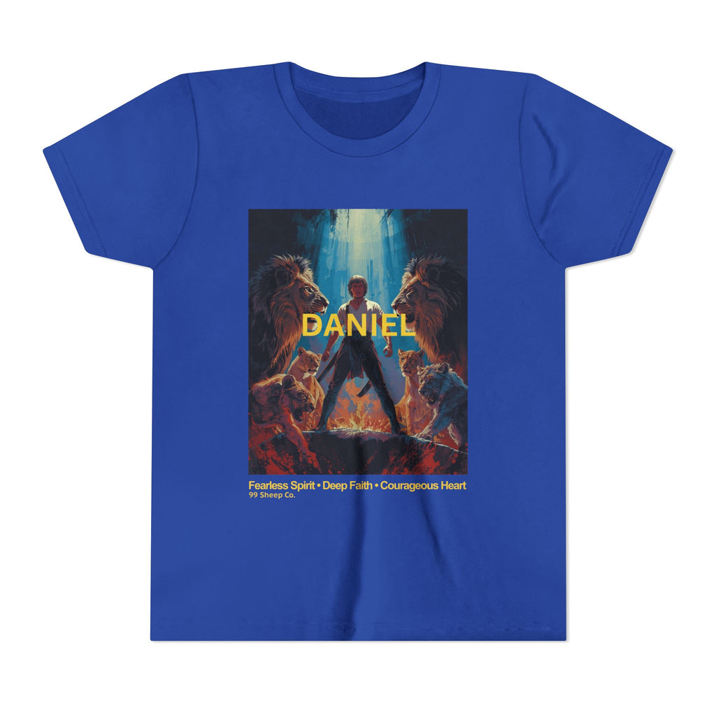Daniel in the Lion's Den - Unisex - Youth Short Sleeve Tee - Graphic Shirt