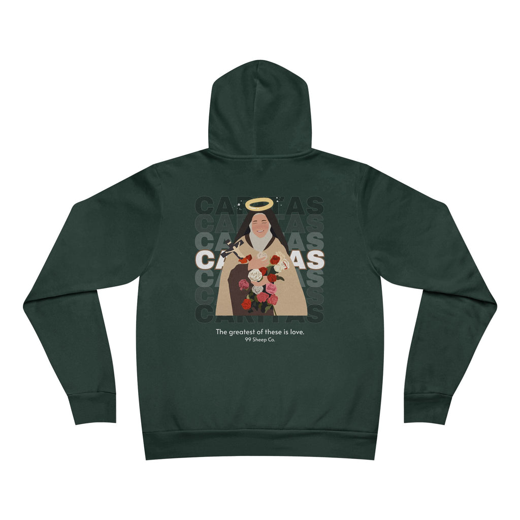 Caritas - St. Therese of Lisieux - Premium Unisex Hoodie - 99 Sheep Signature Collection