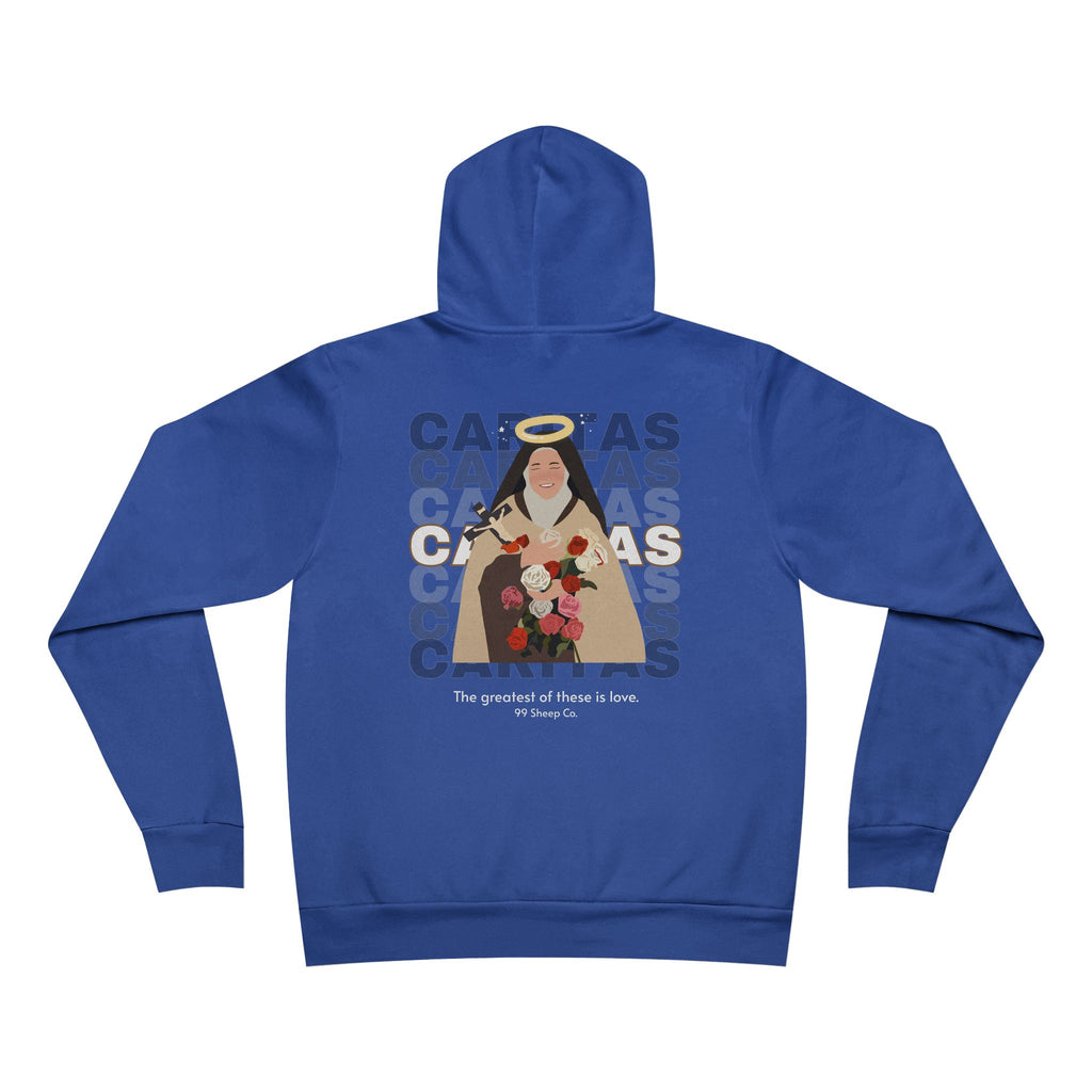 Caritas - St. Therese of Lisieux - Premium Unisex Hoodie - 99 Sheep Signature Collection