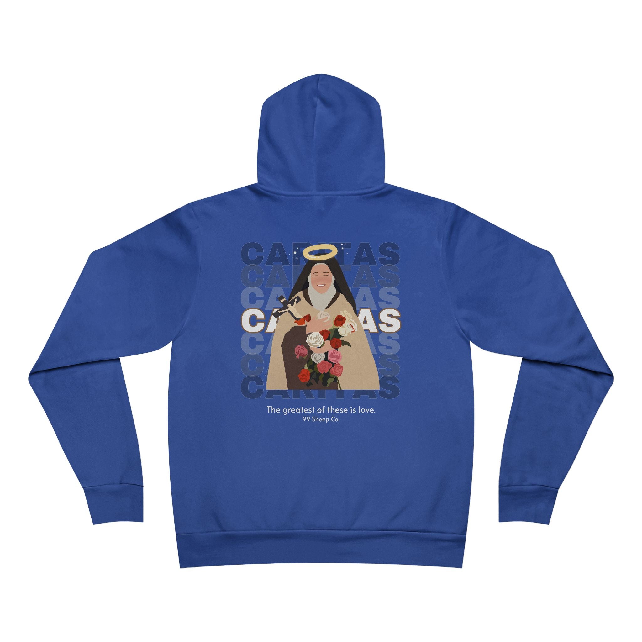Caritas - St. Therese of Lisieux - Premium Unisex Hoodie - 99 Sheep Signature Collection