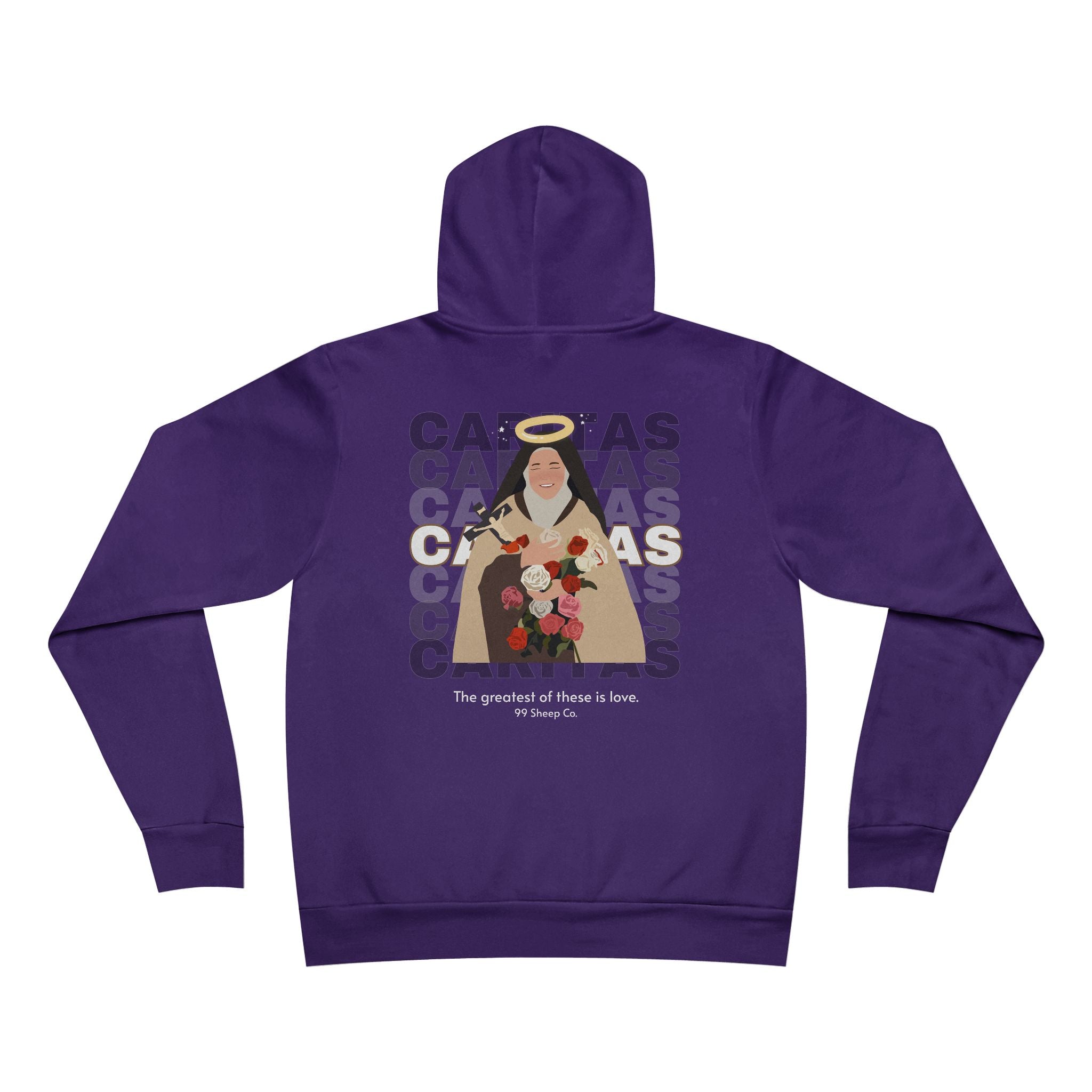 Caritas - St. Therese of Lisieux - Premium Unisex Hoodie - 99 Sheep Signature Collection