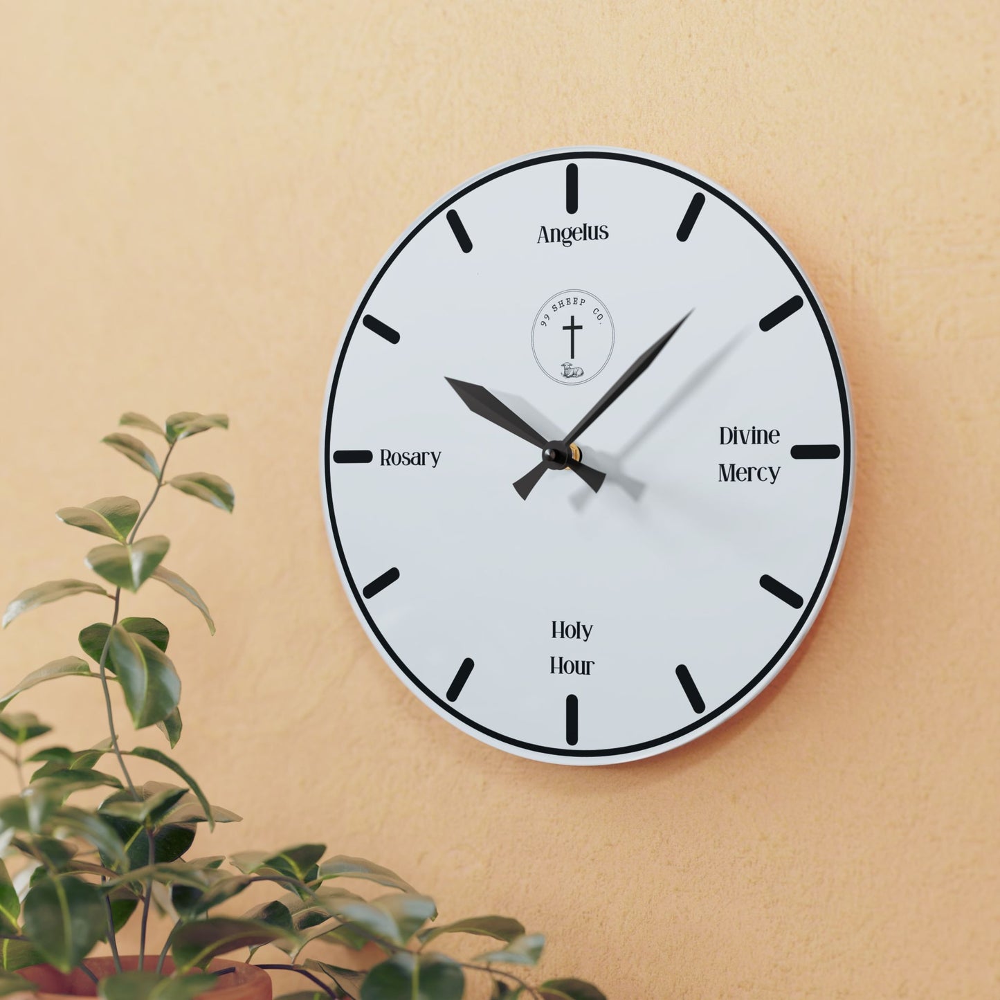 Catholic Routine - Acrylic Wall Clock