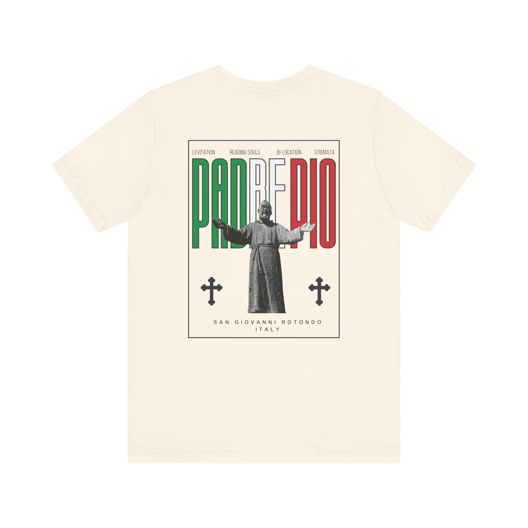 Padre Pio × Italy — "Pray, Hope, Don't Worry" Tee | Saints of the Pitch