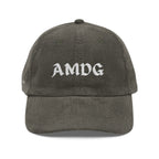 AMDG Vintage Embroidery Corduroy Cap