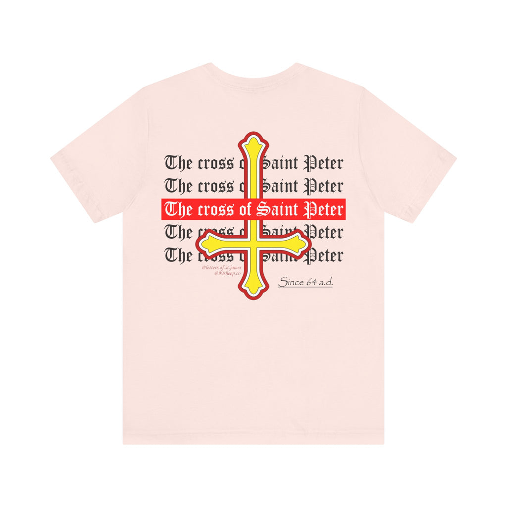 Saint Peter Cross Graphic Tee — Retro Gothic Unisex TShirt