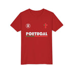 Our Lady of Fátima Catholic T-Shirt · Portugal Soccer Youth Tee · Unisex Marian Devotion Apparel · Made in USA · 100% Profits Donated · 2026