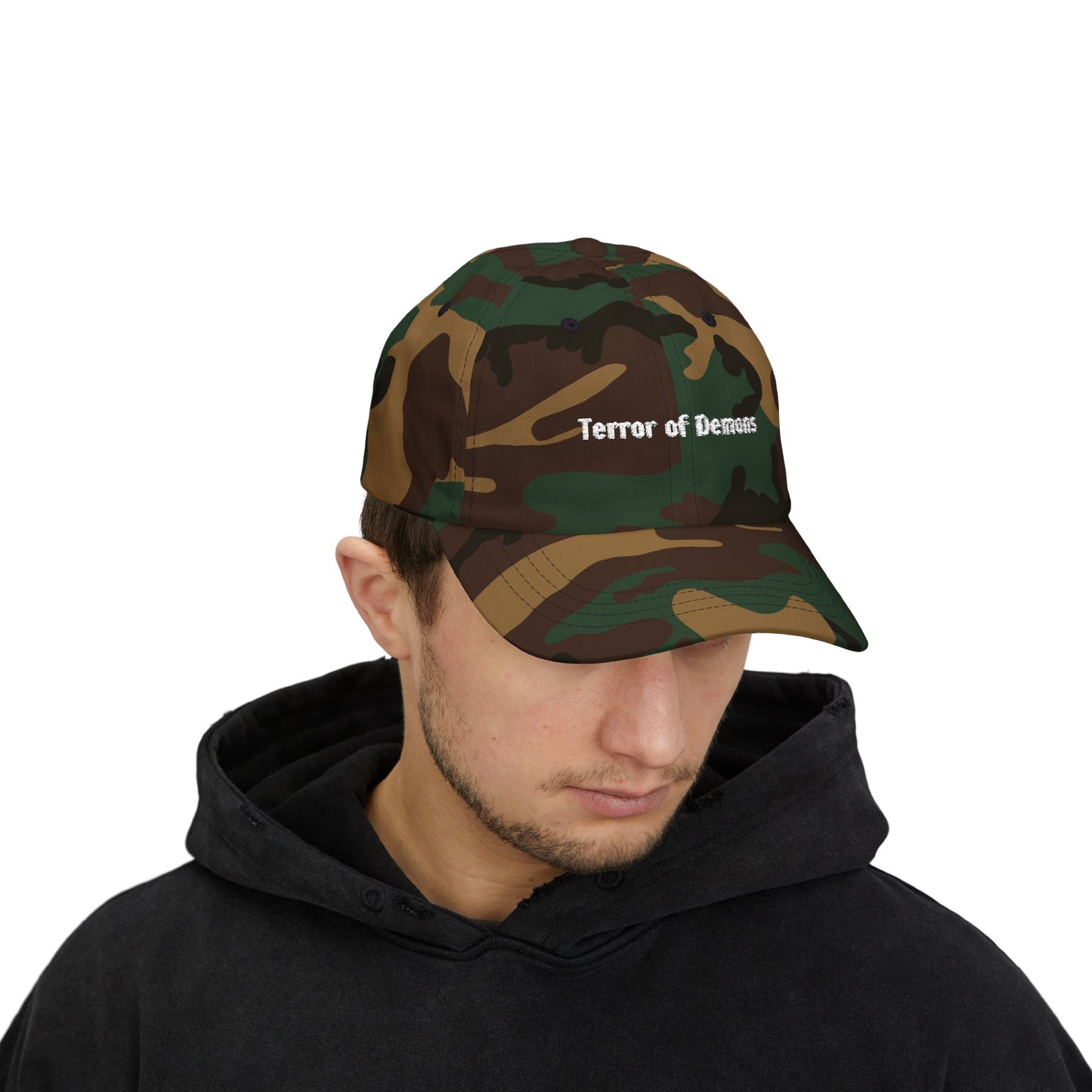 St. Joseph - Terror of Demons - Classic Dad Cap (White Embroidery)