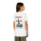 Our Lady of Fátima Catholic T-Shirt · Portugal Soccer Youth Tee · Unisex Marian Devotion Apparel · Made in USA · 100% Profits Donated · 2026
